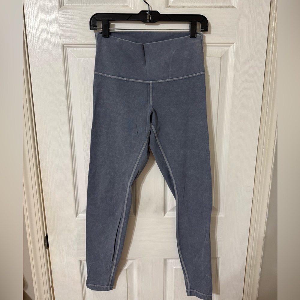 Lululemon Wonder Under High Rise Leggings In Washed Moon Blue View 2